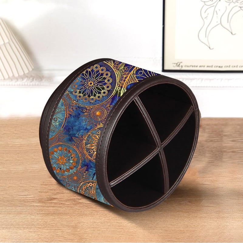 BIBELUN Pen Holder for Desk Organizers and Accessories  360 Swivel TV Remote Control Holder for Table  Nightstand Organizer Caddy for Office Supplies/ Media Controllers  Bedside Decorations for Living Room - Image 4
